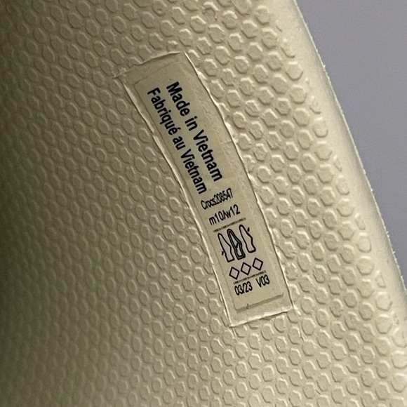 New Crocs Siren Clog Platform Block High Heels Bone/White Slip On Womens Size 12 - Picture 6 of 14